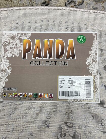 Овальный ковёр Panda  BB336A_L_GREY_C_BEIGE, Турция