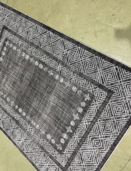 Прямоугольный ковёр Effero  A519BK_D_GREY_GREY, Турция