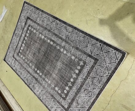 Прямоугольный ковёр Effero  A519BK_D_GREY_GREY, Турция