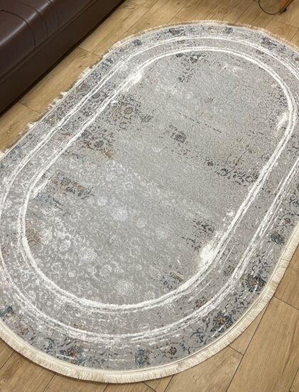 Овальный ковёр Carina 4913A_GREY_GREY, Турция