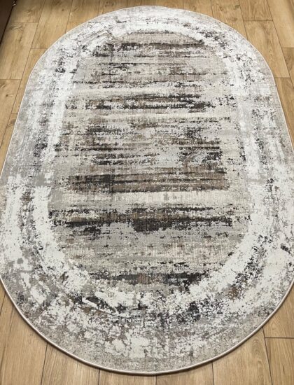 Овальный ковёр Effero  A785AG_D_GREY_L_GREEY, Турция