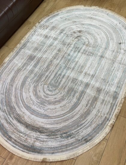 Овальный ковёр Carina 4908A_CREAM_CREAM, Турция