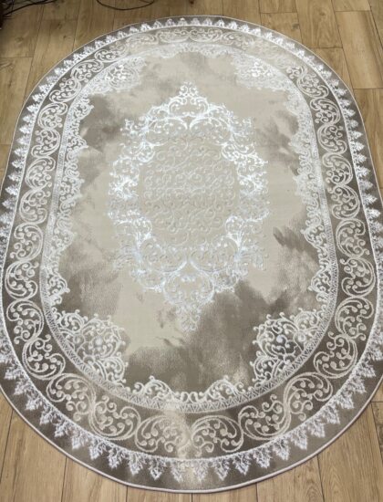 Овальный ковёр Palermo 0102SA_IVORY_BEIGE, Турция