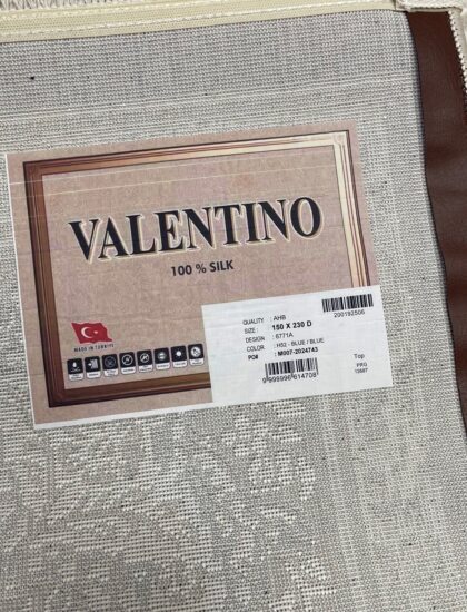 Квадратный ковёр Valentino + vigo 6771A_BLUE_BLUE, Турция