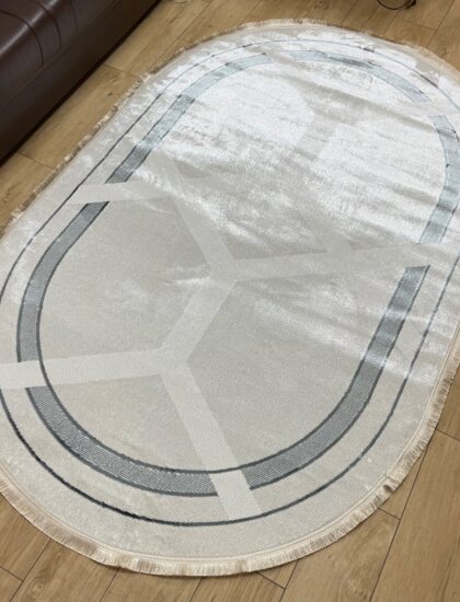 Овальный ковёр Carina 4914A_BEIGE_BEIGE, Турция