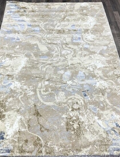 D070B_CREAM SHIRINK / BLUE FDY