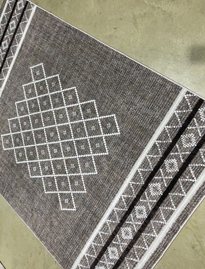 Прямоугольный ковёр Effero  A513BD_L_BROWN_GREY, Турция