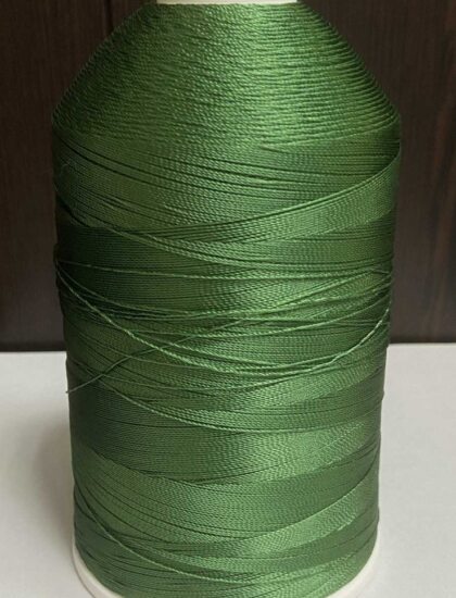 Лавсановая нить для оверлока зеленая вторичная