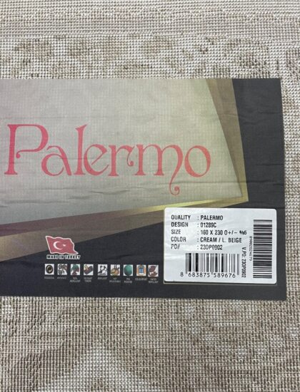 Круглый ковёр Palermo 01289C_CREAM_L_BEIGE, Турция