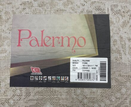 Круглый ковёр Palermo 01289C_CREAM_L_BEIGE, Турция