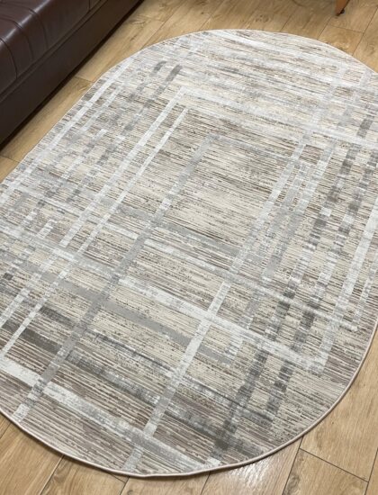 Овальный ковёр Effero  A791AQ_L_GREEY_GREY, Турция