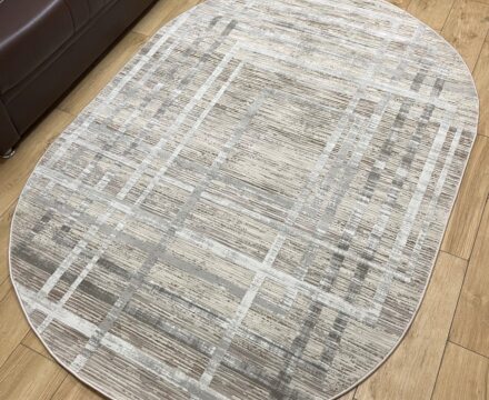 Овальный ковёр Effero  A791AQ_L_GREEY_GREY, Турция