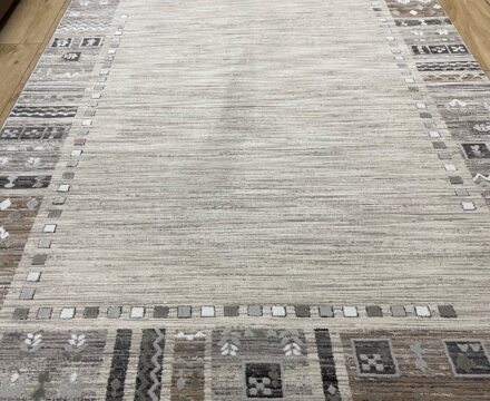 Прямоугольный ковёр Effero  A524BQ_L_GREEY_D_GREY, Турция