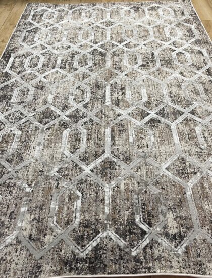 Прямоугольный ковёр Effero  A765AD_L_BROWN_GREY, Турция