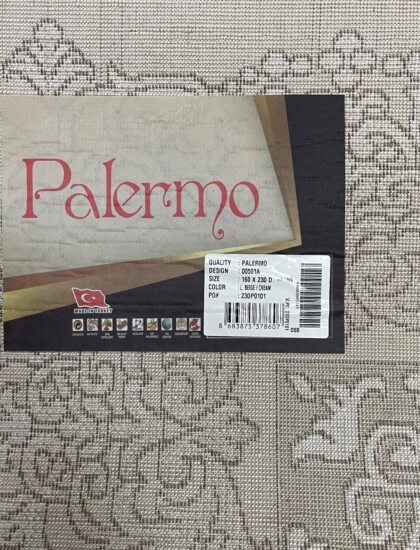 Прямоугольный ковёр Palermo 00501A_L_BEIGE_CREAM, Турция