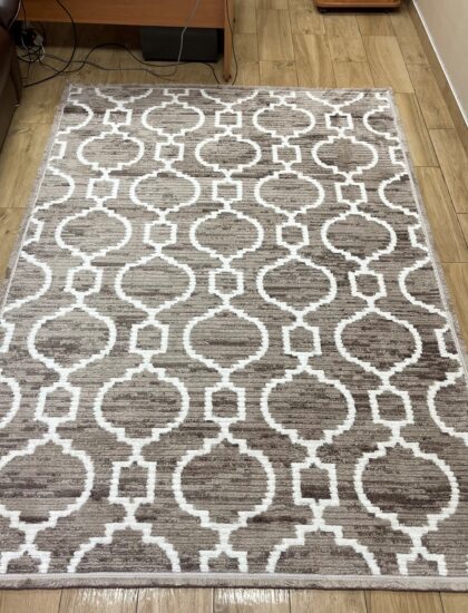 Прямоугольный ковёр Sun_life  A947AC_L_BEIGE_P_WHITE, Турция