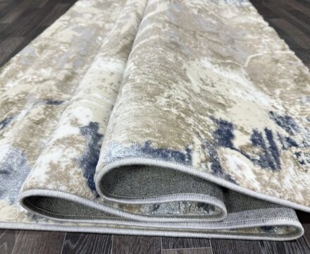 D070B_CREAM SHIRINK / BLUE FDY