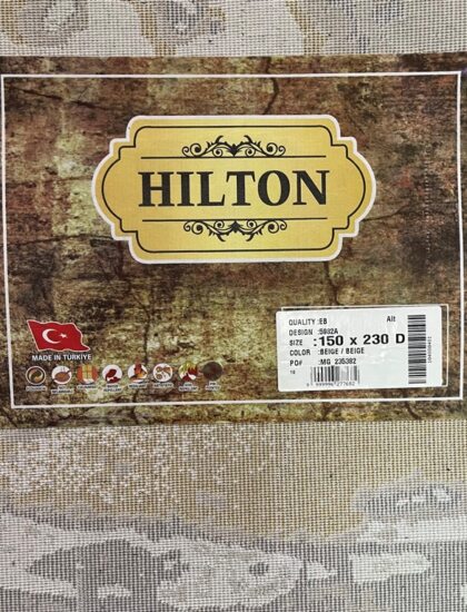 Прямоугольный ковёр Hilton 5982A_BEIGE_BEIGE, Турция