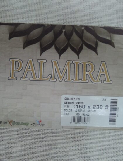 Овальный ковёр Palmira 2491B_CREAM_CREAM, Турция