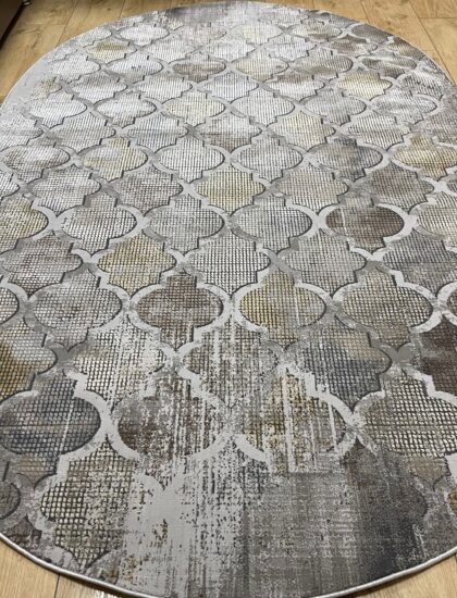 Овальный ковёр Panda  0YO75A_TILE_MUSTARD, Турция