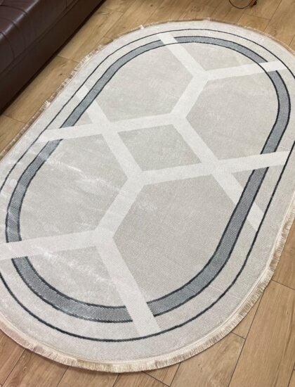 Овальный ковёр Carina 4914A_BEIGE_BEIGE, Турция