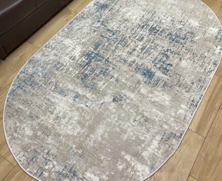 Овальный ковёр Atlas  3651A_BLUE_CREAM, Турция