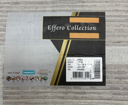 Прямоугольный ковёр Effero  A791AQ_L_GREEY_GREY, Турция