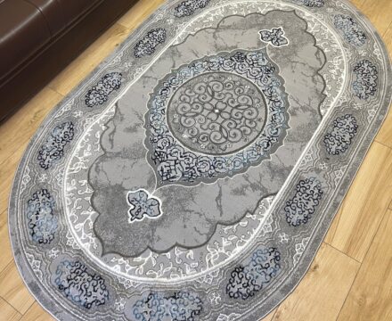 Овальный ковёр Atlas 3373A_GREY_BLUE, Турция