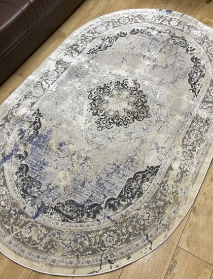 Овальный ковёр Panda  BB332A_L_GREY_C_BLUE, Турция