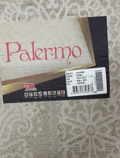 Квадратный ковёр Palermo 01289C_CREAM_L_BEIGE, Турция