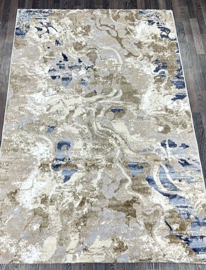 D070B_CREAM SHIRINK / BLUE FDY