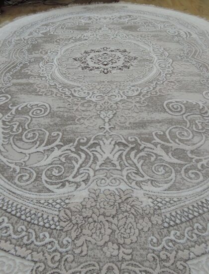 Круглый ковёр Palmira 2539A_CREAM_CREAM, Турция