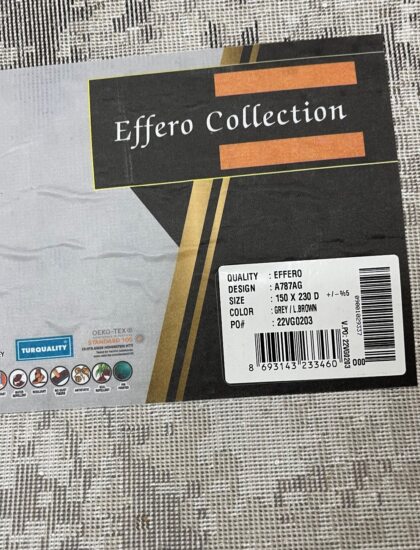 Прямоугольный ковёр Effero  A787AG_GREY_L_BROWN, Турция