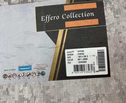 Прямоугольный ковёр Effero  A787AG_GREY_L_BROWN, Турция