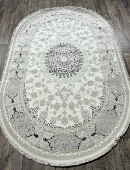 Овальный ковёр Valentino + vigo 6817A_L_GREY_L_GREY, Турция