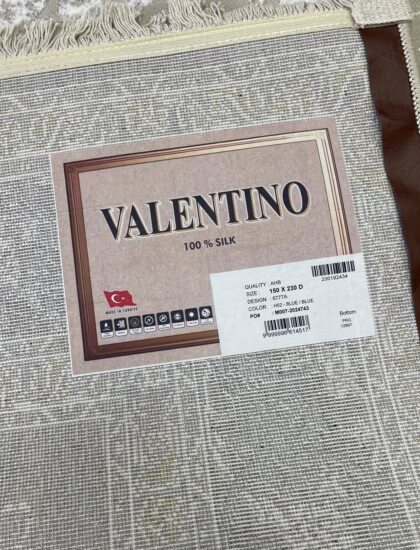 Прямоугольный ковёр Valentino + vigo 6777A_BLUE_BLUE, Турция