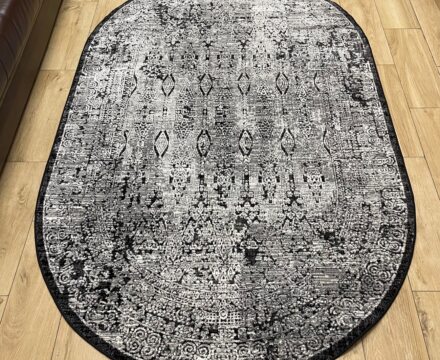 Овальный ковёр Tiffany  0DK51A_BLACK_COCONUTMILK, Турция