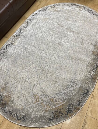 Овальный ковёр Panda  A1382A_IVORY_TILE, Турция