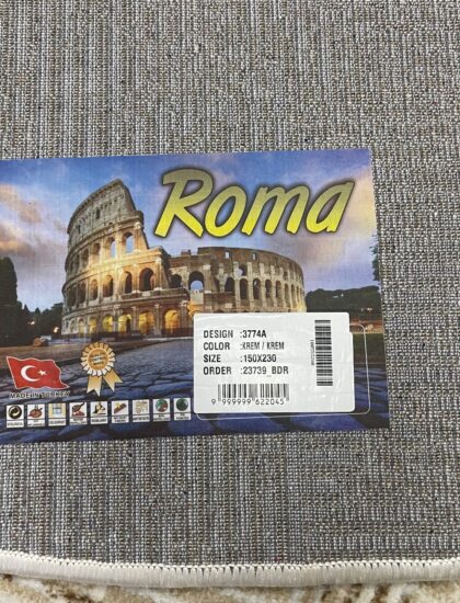 Овальный ковёр Roma  3774A_BEIGE_CREAM, Турция