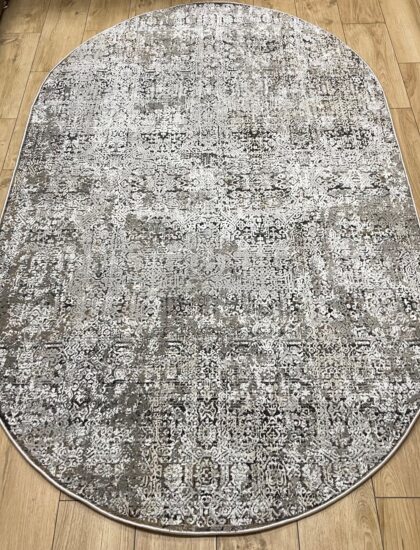 Овальный ковёр Effero  A781AK_D_GREY_L_GREY, Турция