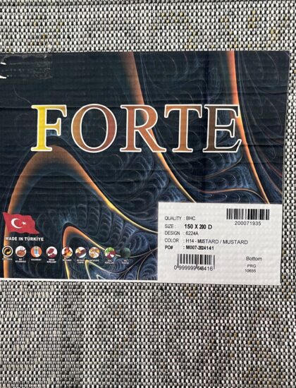 Прямоугольный ковёр Forte 6224A_MUSTARD_MUSTARD, Турция