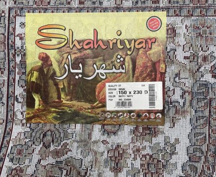 Прямоугольный ковёр Shahriyar 3854N_NAVY_NAVY, Турция