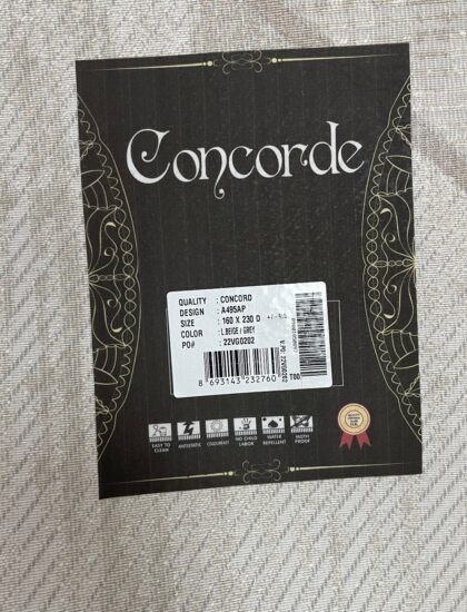 Прямоугольный ковёр Concord  A495AP_L_BEIGE_GREY, Турция