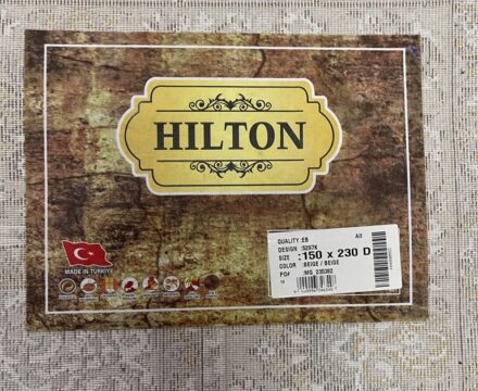 Прямоугольный ковёр Hilton 5297K_BEIGE_BEIGE, Турция