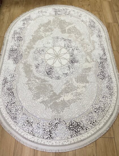 Овальный ковёр Valentino + vigo 5994A_L_GREY_L_GREY, Турция