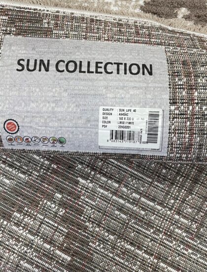 Овальный ковёр Sun_life  A945AC_L_BEIGE_P_WHITE, Турция