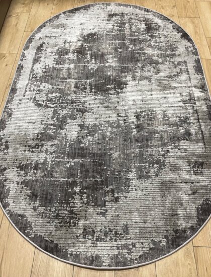 Овальный ковёр Effero  A792AK_D_GREY_L_GREY, Турция