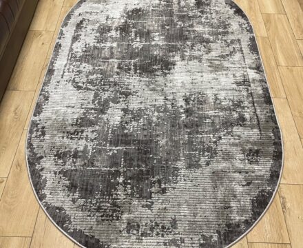 Овальный ковёр Effero  A792AK_D_GREY_L_GREY, Турция