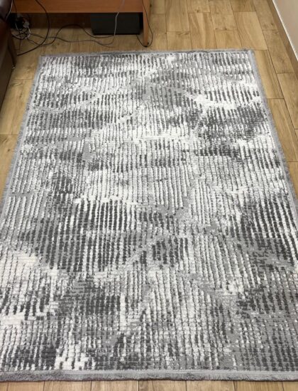 Прямоугольный ковёр Sun_life  A960AQ_P_WHITE_L_GREY, Турция