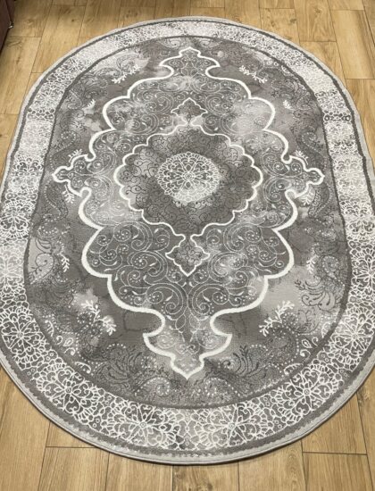 Круглый ковёр Palermo 01289C_CREAM_L_GREY, Турция